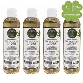 Marseille douche en bad gel CBD cannabis 4x250ml