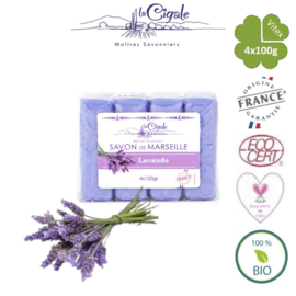 Glycerine Lavender soaps 4x100g