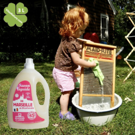 Detergente líquido de Marsella con bicarbonato de sodio 3x3L aroma floral blanco