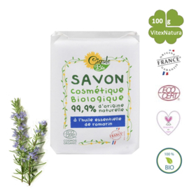 Savon bio à l'huile de romarin bio 100g