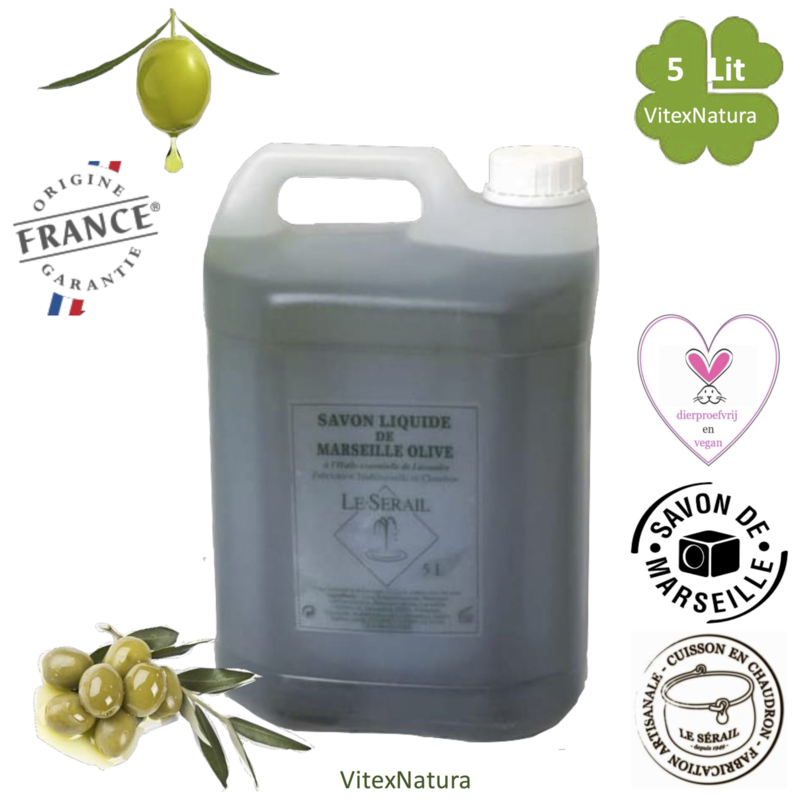 Flytende Marseille olivensåpe 5000ml parfymert