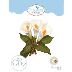 EC1636 Elizabeth Craft Metal Die Garden Notes-Calla Lily By Susan's Garden Club