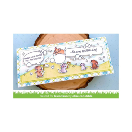 LF2500 Lawn Fawn Clear Stamps Bubbles Of Joy 4"X6"