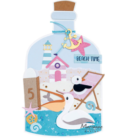 PS8092 Marianne Design Message in a bottle by Marleen