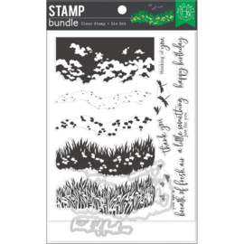 704472 Hero Arts Clear Stamp & Die Combo Breath Of Spring HeroScape