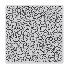 656301 Hero Arts Cling Stamps Graffiti Lines Bold Prints 6"X6"