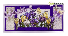 130501/4102 CraftEmotions clearstamps Slimline Krokussen