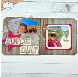 CS360 Elizabeth Craft Designs Remember Moments A5 Stamps Wonky Letters
