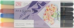 277508 Zig Art & Graphic Twin 6 Color Set Vivid