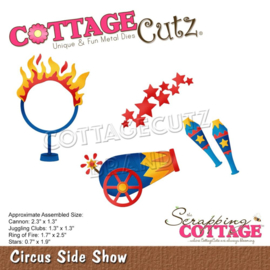 CC857 CottageCutz Dies Circus Side Show .7" To 2.5"