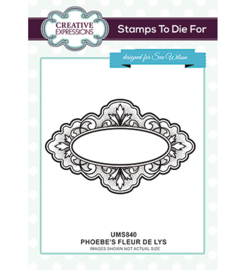 UMS840 To Die For Stamp Phoebe's Fleur de Lys
