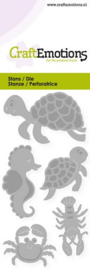 115633/0248 CraftEmotions Die - schildpad, zeepaardje Card