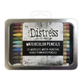 TDH76308 Tim Holtz Distress Watercolor Pencils Set 1