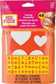 PE12926 Mod Podge  Tracing Template Basic Shapes