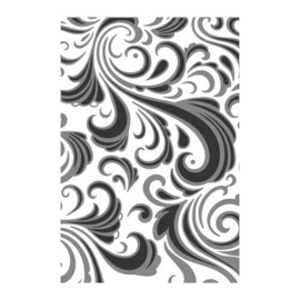665226 Sizzix Texture Fades Embossing Folder - Swirls Tim Holtz