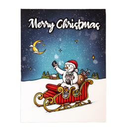 BL-ES-STAMP489 - Snowman By Laurens nr.489