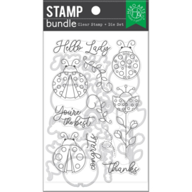 693918 Hero Arts Clear Stamp & Die Combo Hello Lady