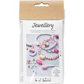 970864 Creativ Company Mini Hobbyset Sieraden, Elastische armband en ring