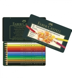 110012 Faber Castell Polychromos set FC Polychromos Metalen etui a 12st.