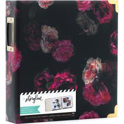 380269 Heidi Swapp Storyline2 D-Ring Album Dark Floral 8.5"X11"