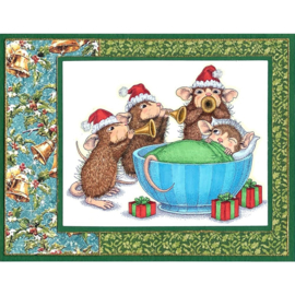 HMCR153 Stampendous House Mouse Cling Stamp Christmas Morning