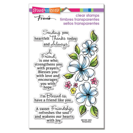 SSC1426 Stampendous Perfectly Clear Stamps Dogwood Friend