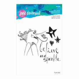 JDS-018 Jane Davenport Clear Stamps Unicorn Sparkle