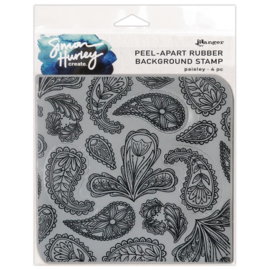 HUR67 78555 Simon Hurley create. Cling Stamps Paisley 6"X6"