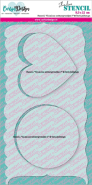 CDSC-0019 CarlijnDesign Stencil Slimline Achtergrondjes 2