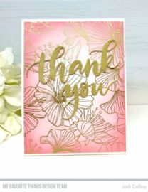 BG-123 My Favorite Things Loosely Lined Flowers Background Stamp