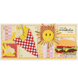CR1658 Marianne Design Craftables Layout stamps slimline