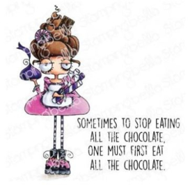 EB966 Stamping Bella Cling Stamps Oddball With A Sweet Tooth