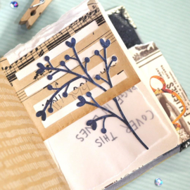 EC1757 Elizabeth Craft Metal Dies Blooming Branches-Art Journal