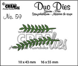 CLDD59 Crealies Duo Dies no. 59 Blaadjes 13