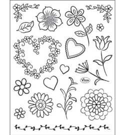 4003.173.00 ViVa Clear Stamps Geblümtes