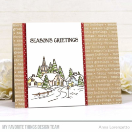 CS-602 My Favorite Things Season's Greetings Clear Stamps