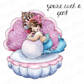 662002 Stamping Bella Cling Stamps Edna In A Clam