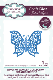 CEDJR060 Jamie Rodgers Craft Die Wings of Wonder Grand Butterfly