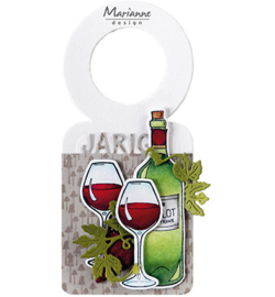 HT1665 Marianne Design Hetty's wine