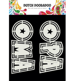 470.713.807 Dutch DooBaDoo Card Art Opa en Oma 2 set