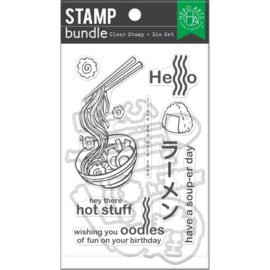 706202 Hero Arts Clear Stamp & Die Ramen Combo