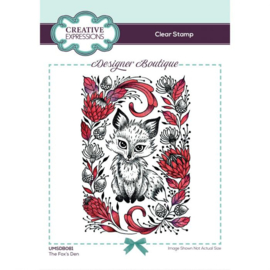 UMSDB081 Creative Expressions clear stempel set The fox's den A6