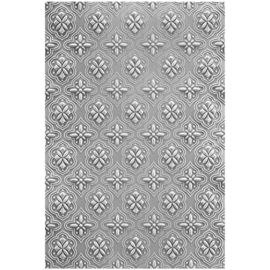 E3D049 Spellbinders 3D Embossing Folder Tile Reflection -Floral Reflection 5.5"x8.5"
