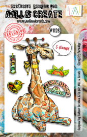 AALL-TP-1128 Stamp Set A7 Giraffe's Paradise