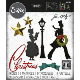 665584 Sizzix Thinlits Dies Christmas 2021 By Tim Holtz 9/Pkg