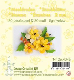 264346 Leane Creatief Meeldraden Matt & Pearl Light Yellow