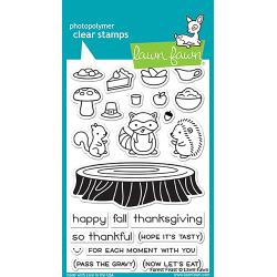 LF1464  Lawn Fawn Clear Stamps Forest Feast 4"X6"