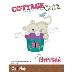 561314 CottageCutz Dies Cat Nap 2.1"X2.8"