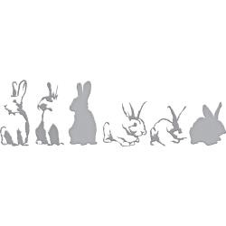 S6148 Spellbinders Indie Line Shapeabilities Dies Layered Rabbits