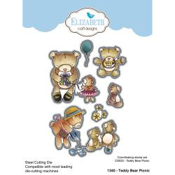 EC1340 Elizabeth Craft Pop It Up Metal Dies By Krista Designs Teddy Bear Picnic